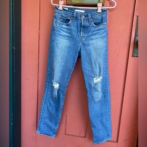 Levi’s ripped wedgie jeans